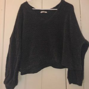 Sugar Love Boutique Jolie Crop Top Sweater Size L